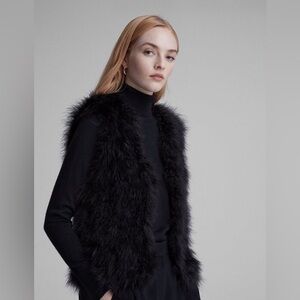 Club Monaco feather vest size medium black